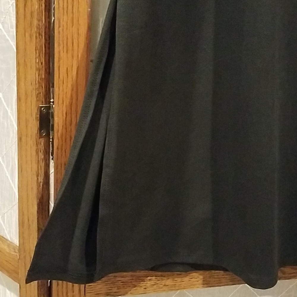 Agnes & Dora Maxi Skirt Black Side Slit Size S L - Picture 4 of 5